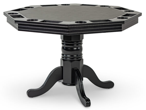 Black Convertible Dining & Poker Table